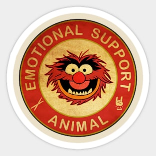 Emotional Support Animal Red Sticker